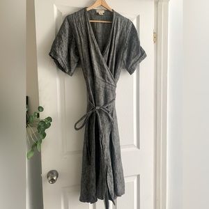 Linen Wrap Dress